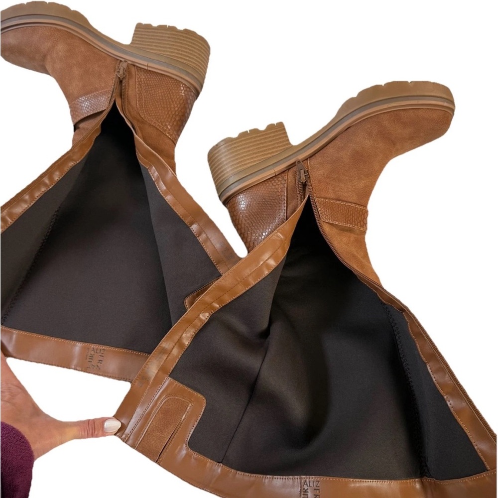 ❌ SOLD ❌ Naturalizer Adler Wide Calf Boots Tan Women’s size 7M - Picture 7 of 7